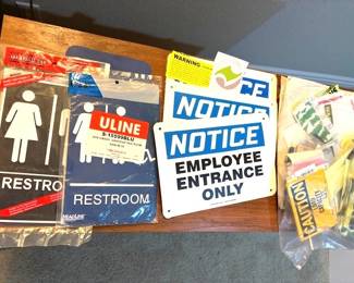 Bbag of officebuisness signage and stickers