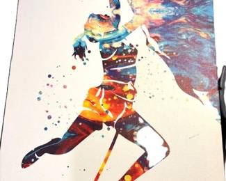 Bwomens sports lot 8 x 10 wall art woman rock climbing