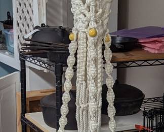 Macrame lamp