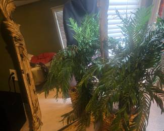 Mirrors and artificial plants / faux plants
