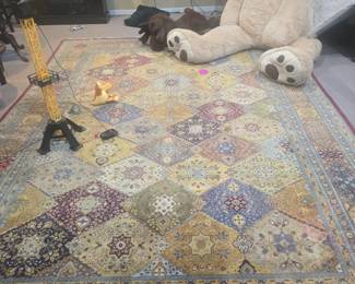 Handmade and hand knotted rug