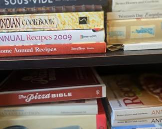 Hundreds of different books including cookbooks, self-help books, and others!