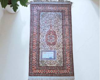 Kaysert 100% Silk Rug Hand Made