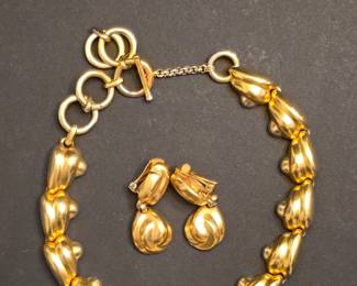 Vintage Anne Klein Necklace and Earring Set