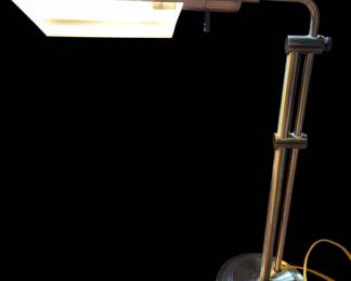 Mid Century Modern Extendable Brass Floor Lamp with Gooseneck