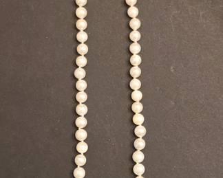 Pearl Necklace with 14k Gold Clasp