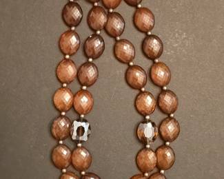 Womens Multi Strand Chunky Necklace