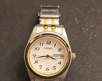 Seiko 6N23-OOAO Round 2 Tone Womens Watch