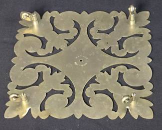 Vintage French Marlux Silver Plate Trivet