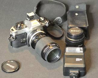 Nikon FG-20 Camera with Accessories