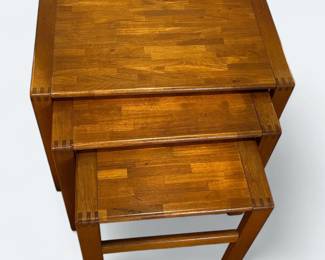D Scan "Captain Line" Danish Modern Teak Nesting Tables