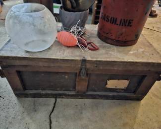 Old Wooden tool trunk