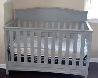Baby Crib Gray