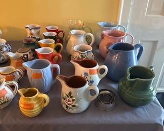 Pottery by Moustiers, Emile Henry, Quimper, Deruta, Italian pottery, Songbird Garden, Vitantoio, Fiesta Ware. 