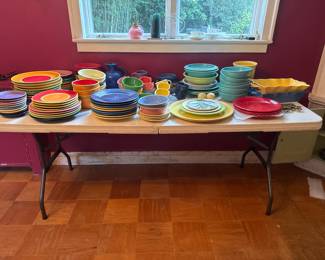 Fiesta ware and Dansk dishes 
