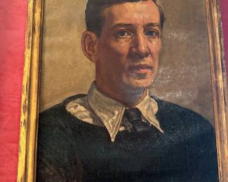 Self portrait of Edmund Archer Artist 1904-1986. Archer was an American Artist best known for his portraits of African Americans, born to socially prominent parents in Richmond. 