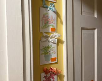 Numbered flower art by Ling Chang 