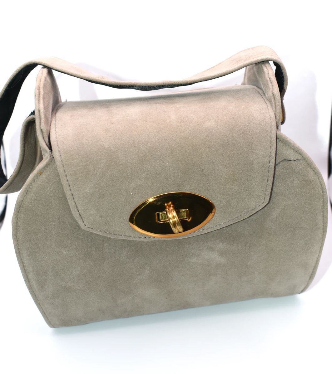 vintage gray purse