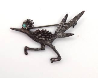 vintage road runner brooch