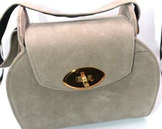 vintage gray purse
