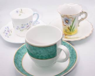 lot of 3 cup and saucer sets