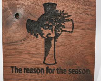 The reason for the season table top decor
