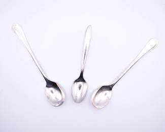lot of 3 small silver tone spoons