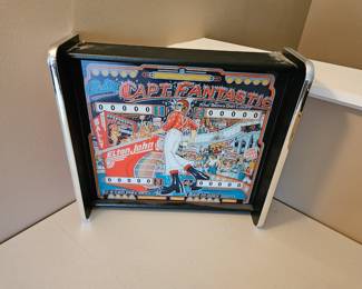 Elton John capt Fantastic pinball back glass display