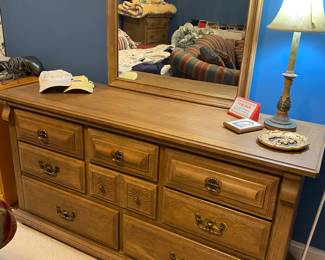 Dresser and mirror