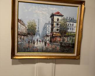 Eiffel Tower painting