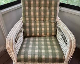 Vintage wicker rocking chair