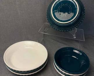 FIESTA 8PC Set Small Medium Pie Dishes Juniper White