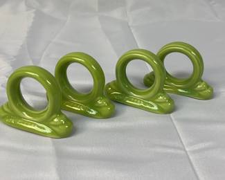 FIESTA 4PC Set Napkin Holders Chartreuse The Homer Laughlin China Co.