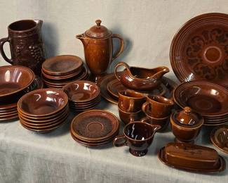 FIESTA 50PC Set Amberstone Brown Large Set