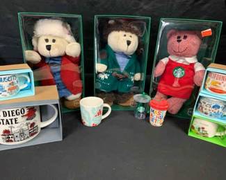 SH363Starbucks Bears And Travel