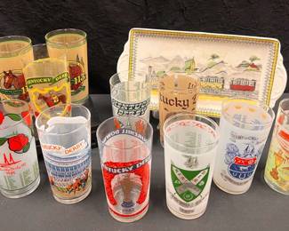 SH403Vintage Kentucky Derby Commemorative Glasses