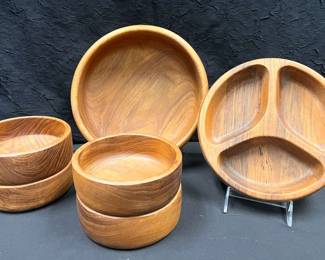 SH438Vintage Teak Bowl Set