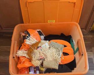 Tote of Halloween Decor