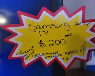 SAMSUNG 2017 58" SMART TV 4K UHD (NO MOUNT OR STAND) $200