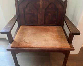 Antique Pew Chair