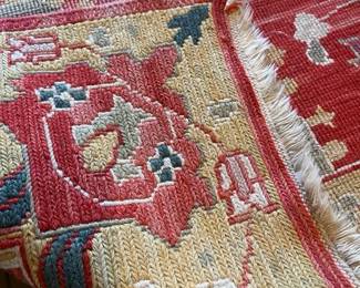 Back side of Israel Rug