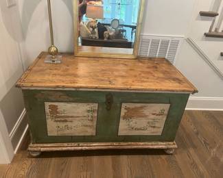 Antique Painted Trunk/Chest