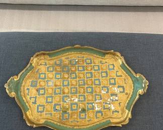 Italian Florentine Painted Tray
