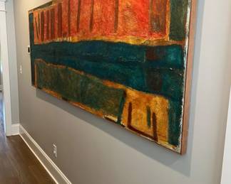 Large Oil Painting by John Ryan, Memphis Artist