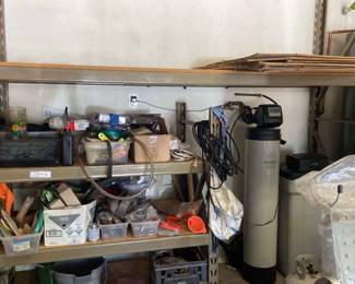 Two Outdoor Metal Shelves