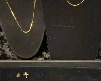14 Gold Necklaces And Charms