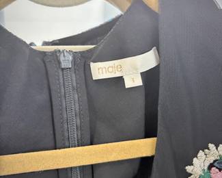 Maje dress with floral embroidery