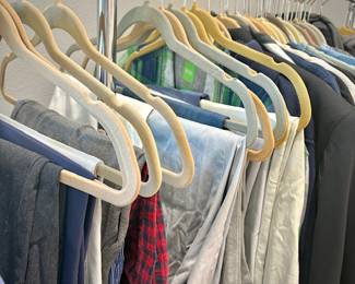Men’s clothing - sports jackets, button down shirts, polos, shorts, etc