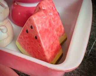 Watermelon salt & pepper shakers