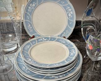 Noritake Stoneware "Victory Blue" dish set